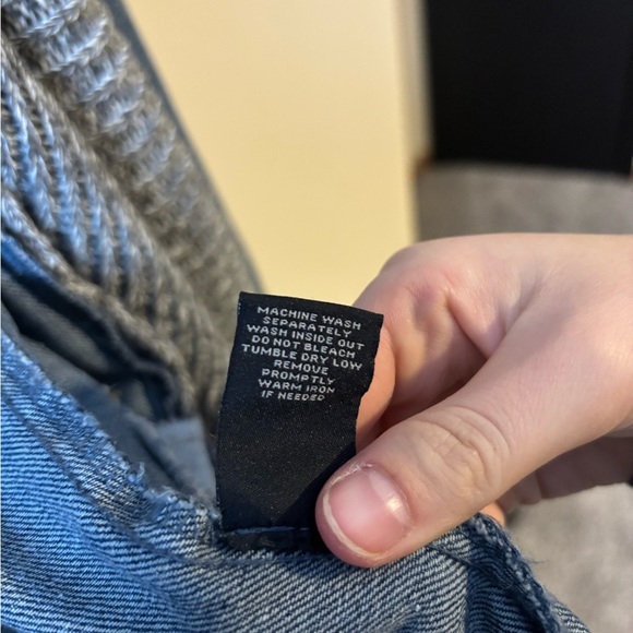 BKE Denim Jacket with Knit Collar - Picture 7 of 10